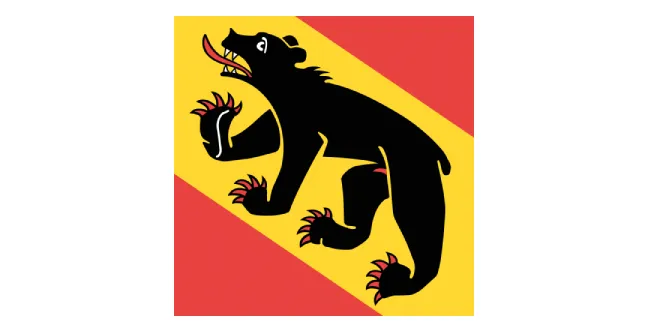 Schweiz-Kanton-Bern-Flagge