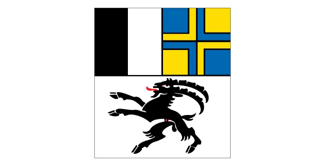 Schweiz-Kanton-Graubünden-Flagge