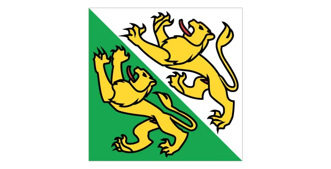 Schweiz-Kanton-Thurgau-Flagge